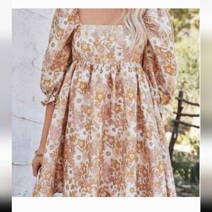 Storia Babydoll Floral Dress Small